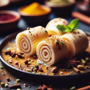 Malai & Badam Kulfi Roll