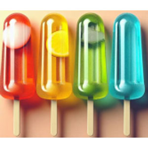 Orange, Pineapple, Kachi Keri, Blueberry Water Lollies