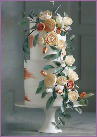 Floral Sugar Flower on Cake